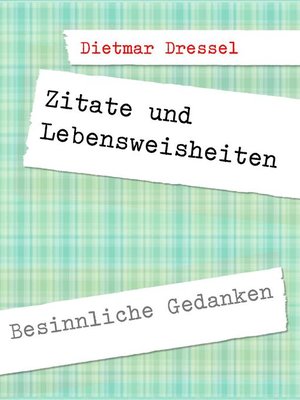 cover image of Zitate und Lebensweisheiten